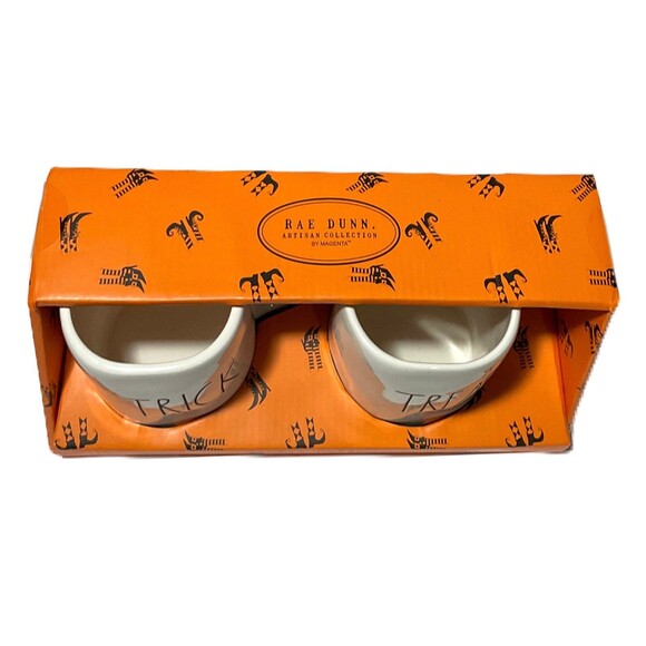 Rae Dunn Artisan Collection-‘Trick & Treat’ Ceramic Mug Set - Picture 2 of 3